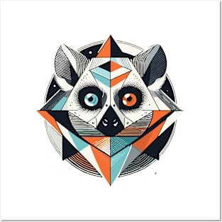 Abstract Animal Lemur 2 Posters and Art